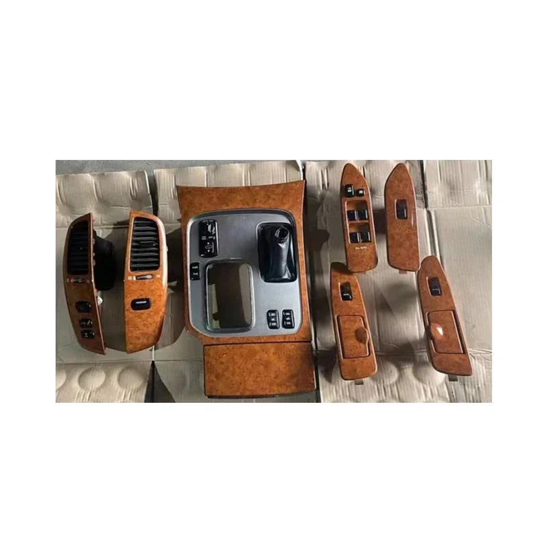 

Для Land Cruiser 80 4700, вешалка для дверного подлокотника из красного дерева, центральная вентиляционная панель