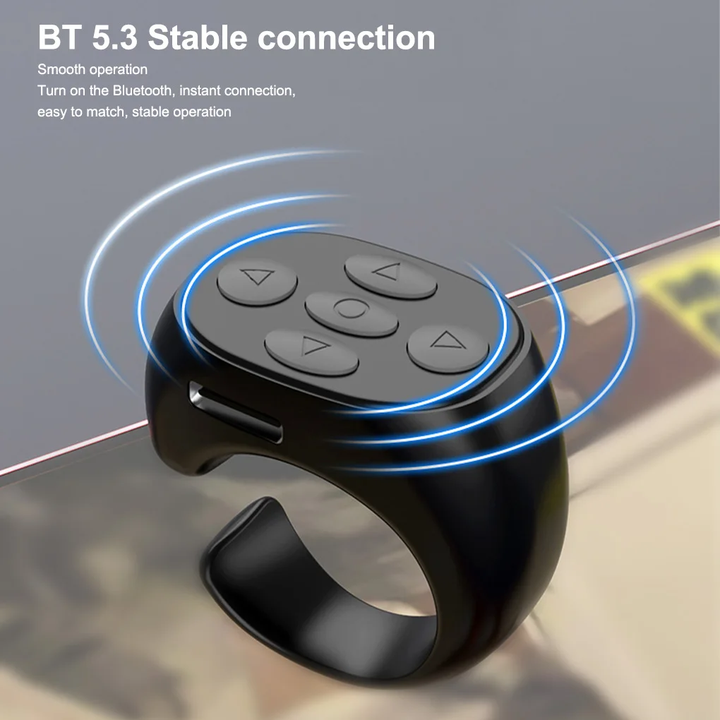 Wireless Bluetooth Selfie Lazy Artifac Short Video Living Novel Remote Control Ring Mobile Phone Bluetooth Controller