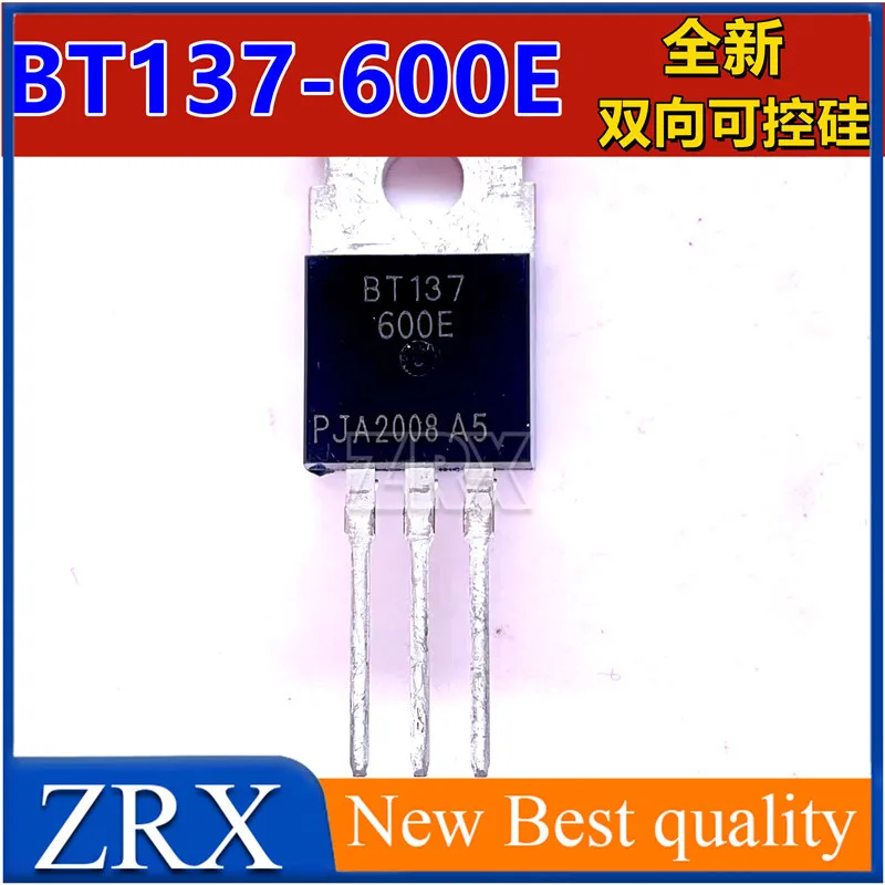 5 шт./лот, новый оригинальный двунаправленный тиристорный переключатель BT137-600E, в наличии