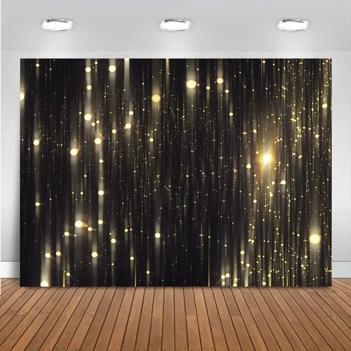 

Black Sequin Curtain Photography Backdrop Sparkly Background Vinyl Glitter Backdrops For Birthday Party Wedding Poster