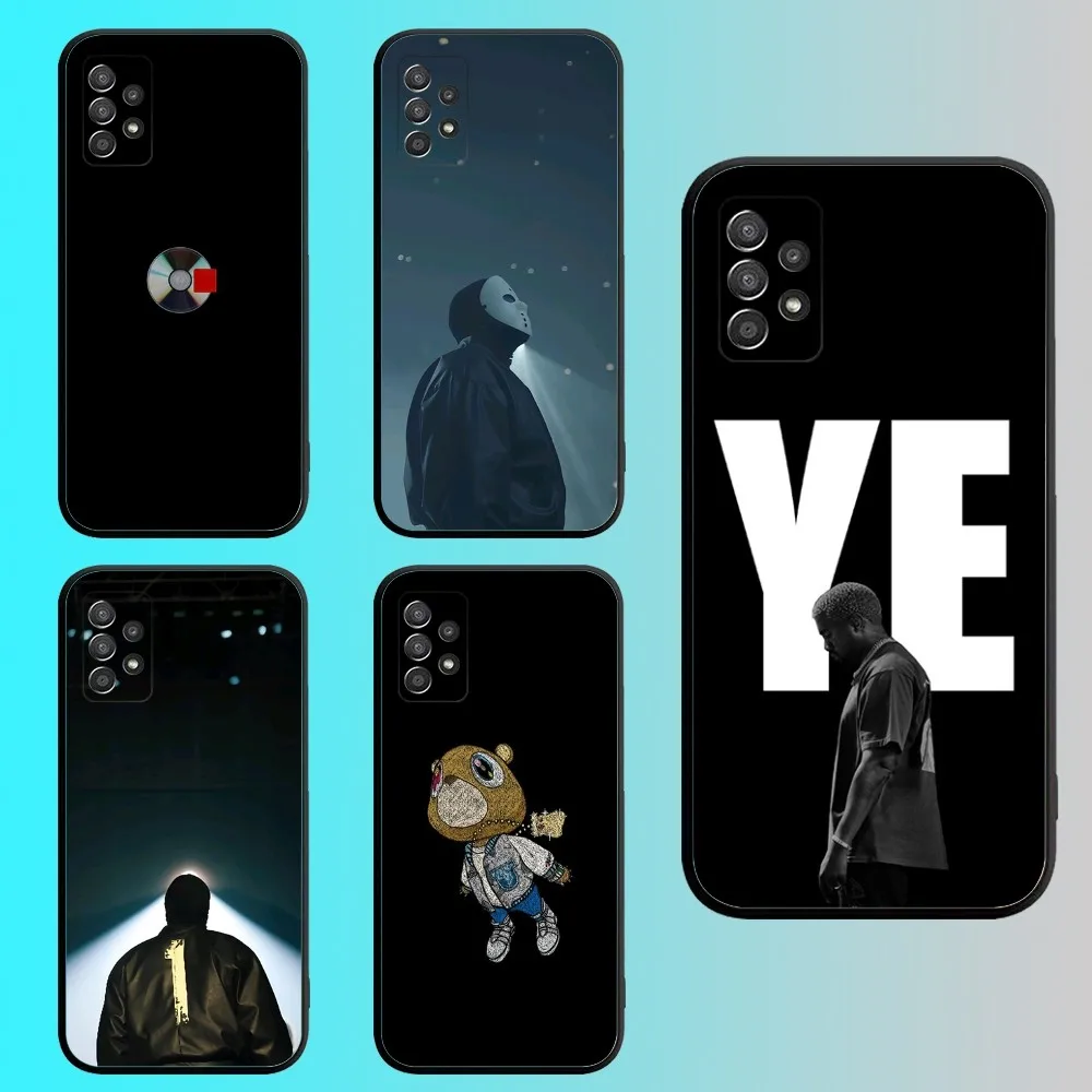 K-Kanye W-west music ye Phone Case For Samsung S 25,24,21,22,23,30,20,Ultra,Plus,Fe,Lite,Note,10,9,5G Black Soft