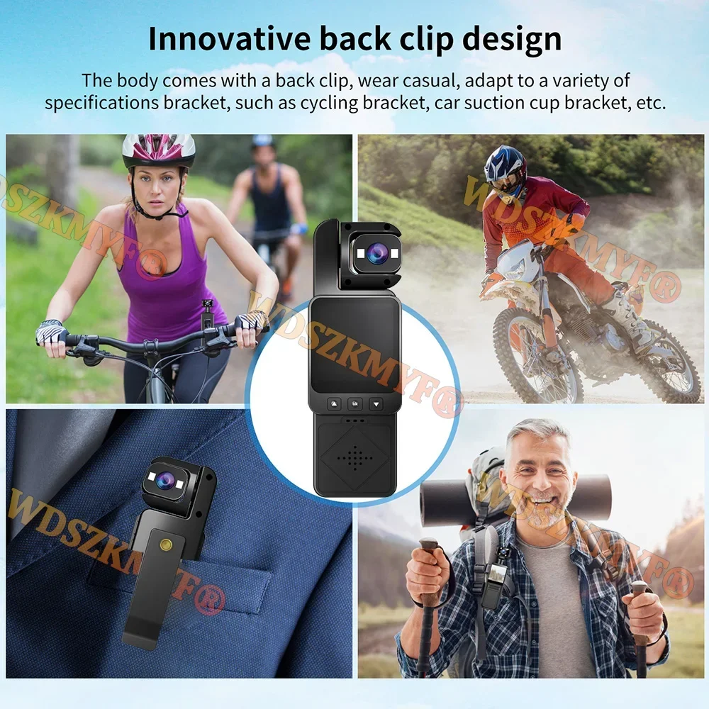 واي فاي FHD 1080P كاميرا فيديو رقمية كاميرا رياضية خارجية صغيرة DV المحمولة المحمولة مسجل إنفاذ القانون 180 °   عدسة قابلة للدوران