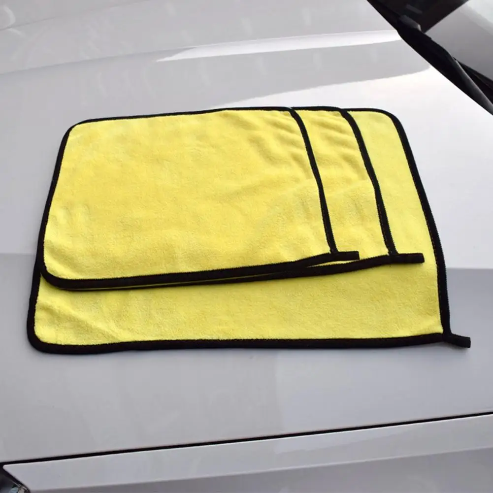 Durable Good Durability Microfiber Double Side Cleaning Detailing Cloth Lightweight Car Wash Towel for Automobile