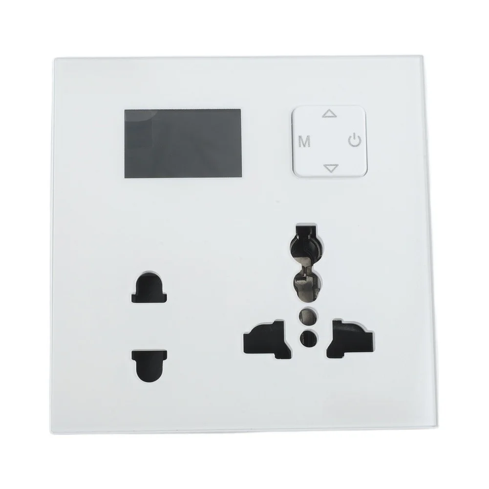 Type 86 For Smart Socket For WiFi For Tuya Life AC85-290V 16A Power Metering Wall Outlet With Overvoltage For Home Energy