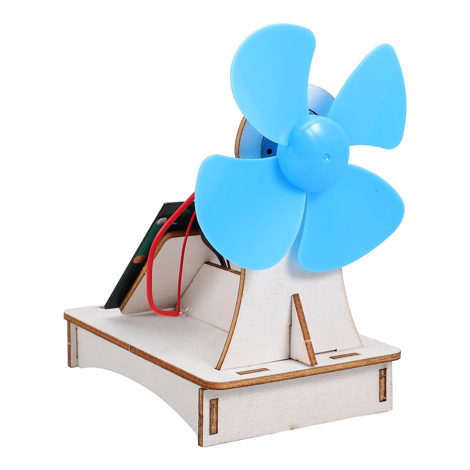 

1 set 1 Set Wooden Tech Material Kit Diy Solar Fan Science Experiment Diy Science Kits Solar Fan Kit For Kids