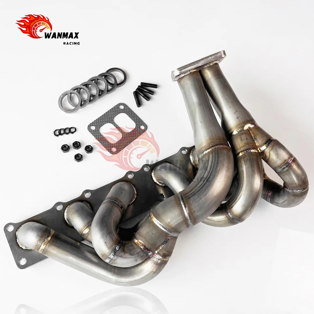 TIG Welded Stainless Steel Top Mount Single Turbo Manifold for BMW N54 E82 E90 E92 135i 335i 535i Twin Scroll T4 Flange