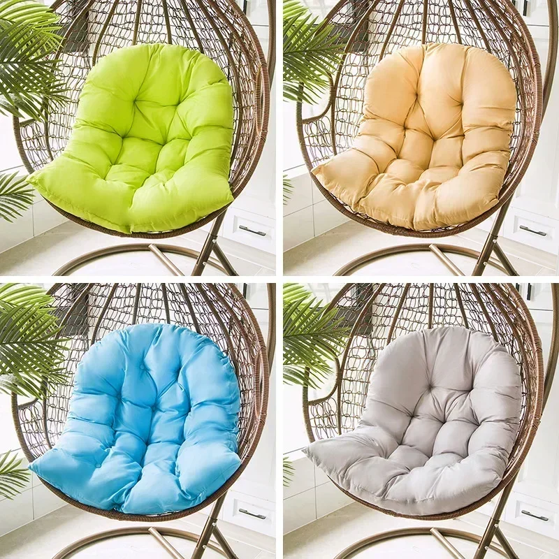 

Swing Cushion Egg Hammock Hanging Basket Chair Nest Backrest Pillow for Indoor Outdoor Patio Yard Courtyard Beach Home(No Swing)