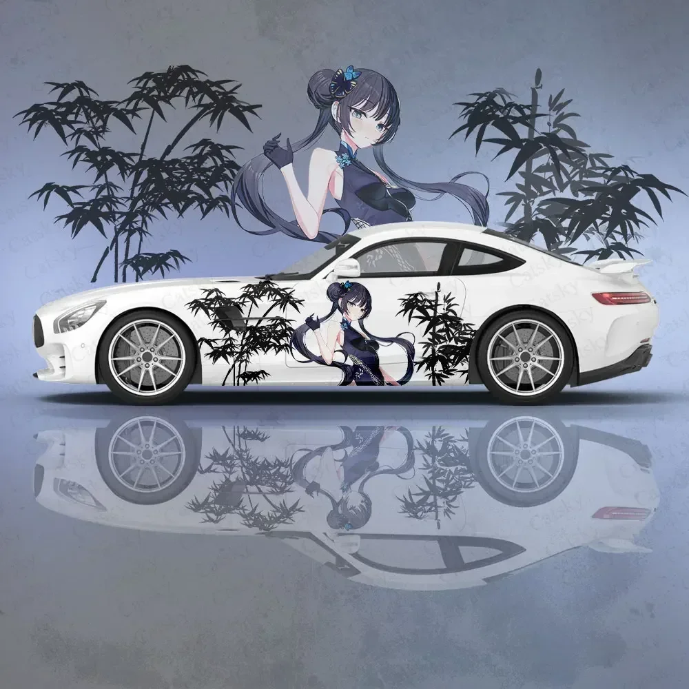 Ryuuge Kisaki Anime Girl Car Body Stickers Itasha Vinyl Car Side Decal Sticker Car Sticker Automotive Decor Film