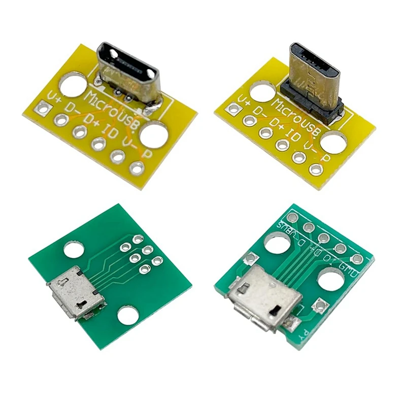 Разъем Mini USB-DIP с печатной платой, Micro-USB, USB 2.0, Type C, USB B, USB 3.0, набор адаптеров для моделей 16 моделей