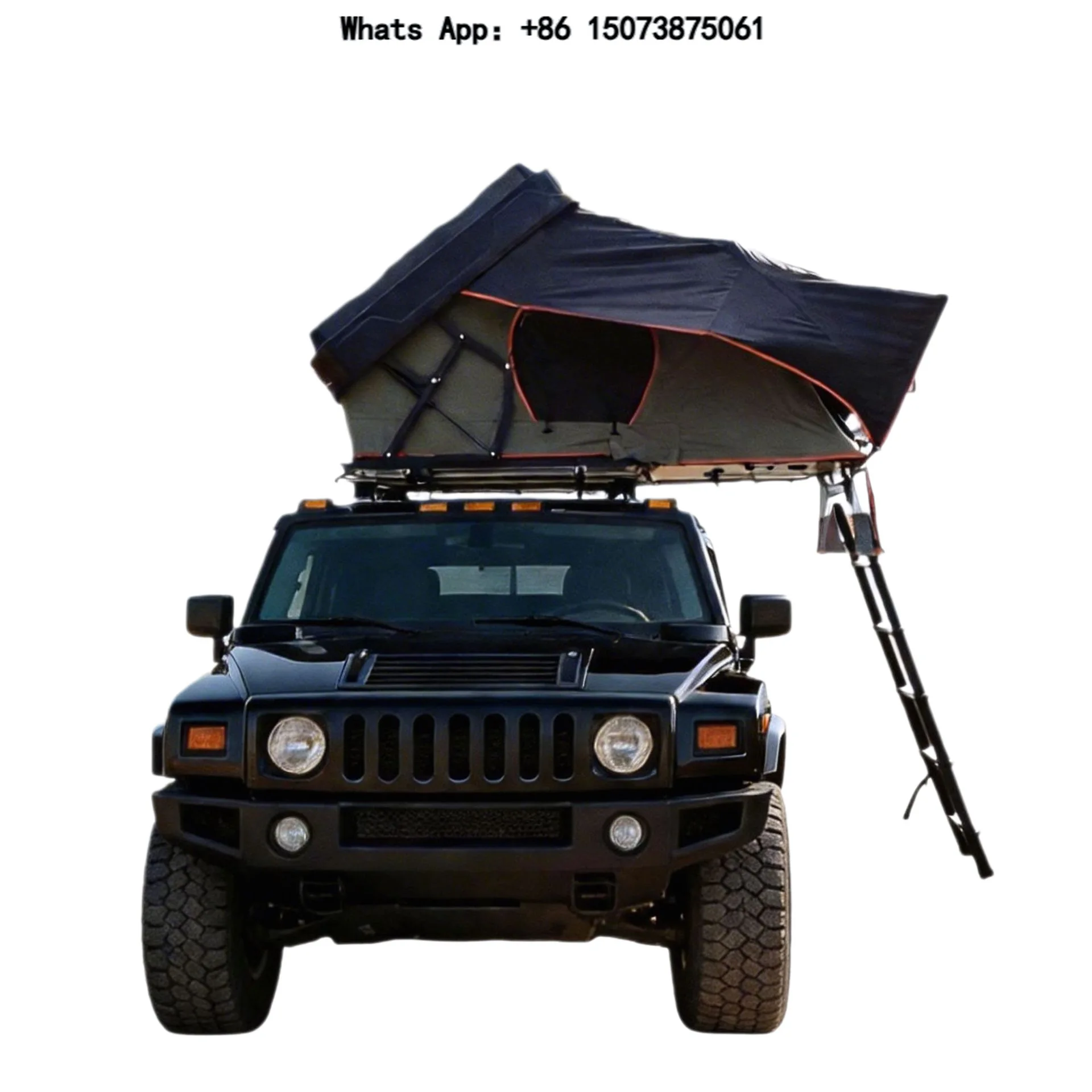 ABS Hard Shell Double Layer Roof Top Tent 3 Person-3s Auto Open Waterproof Four-Season 80kg Lightweight for SUV & Truck