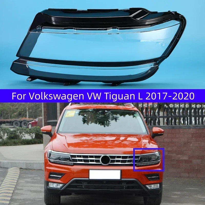 For Volkswagen VW Tiguan L 2017 2018 2019 2020 Lampshade Lamp Shade Headlight Shell Transparent Headlamp Cover Lens Plexiglass