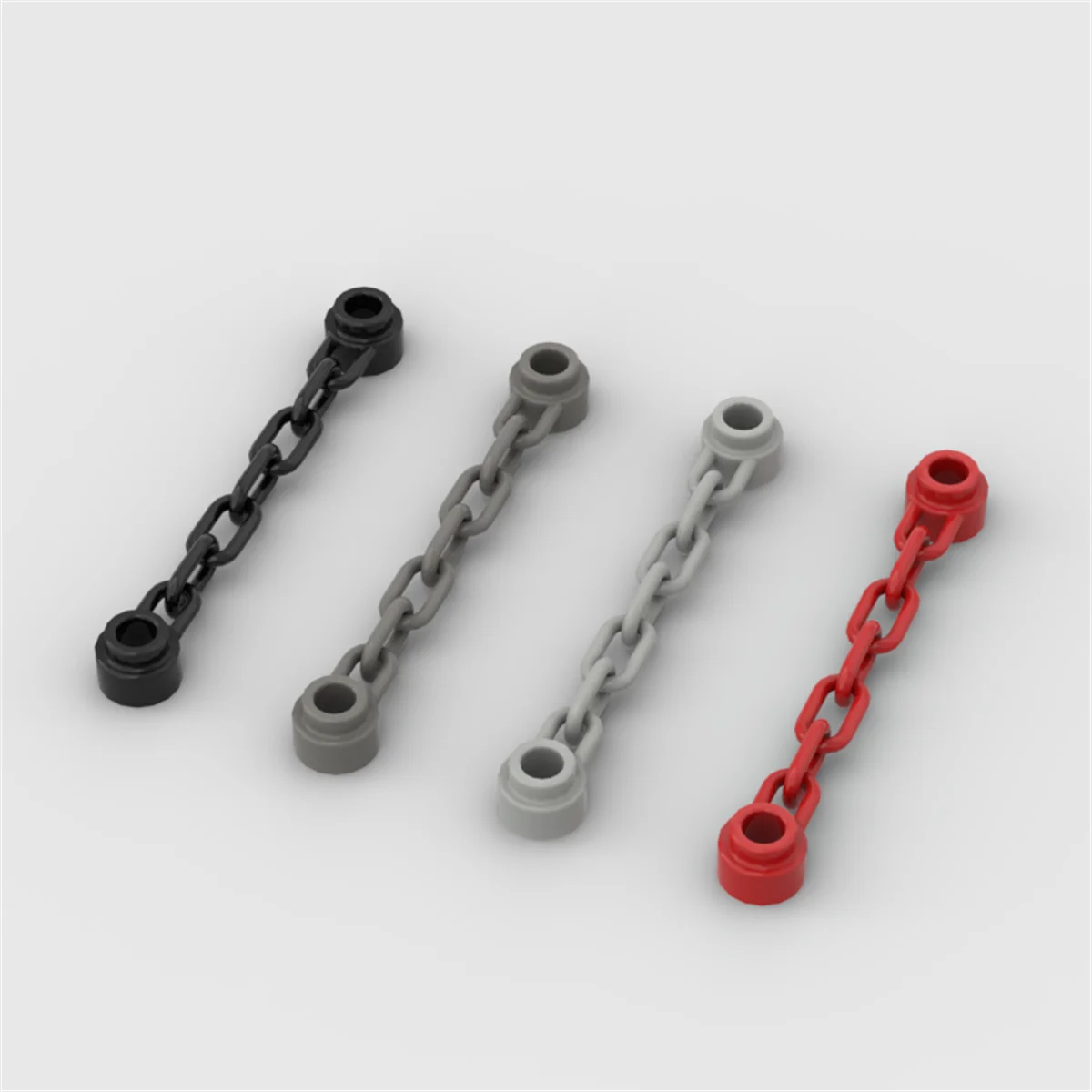 10PCS Puzzle Particle 92338 1X6 Chains Building Blocks Kit Colorful Links Compatible At Both Ends Toys Gifts