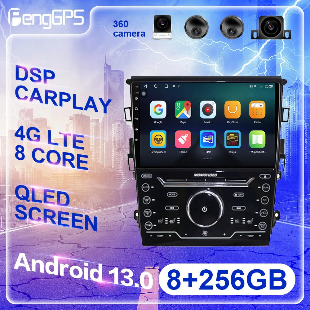 258G Android13.0 DSP Para For Ford Mondeo 2013-2020 Car DVD GPS Navigation Auto Radio Stereo Carplay Multifunction New Product