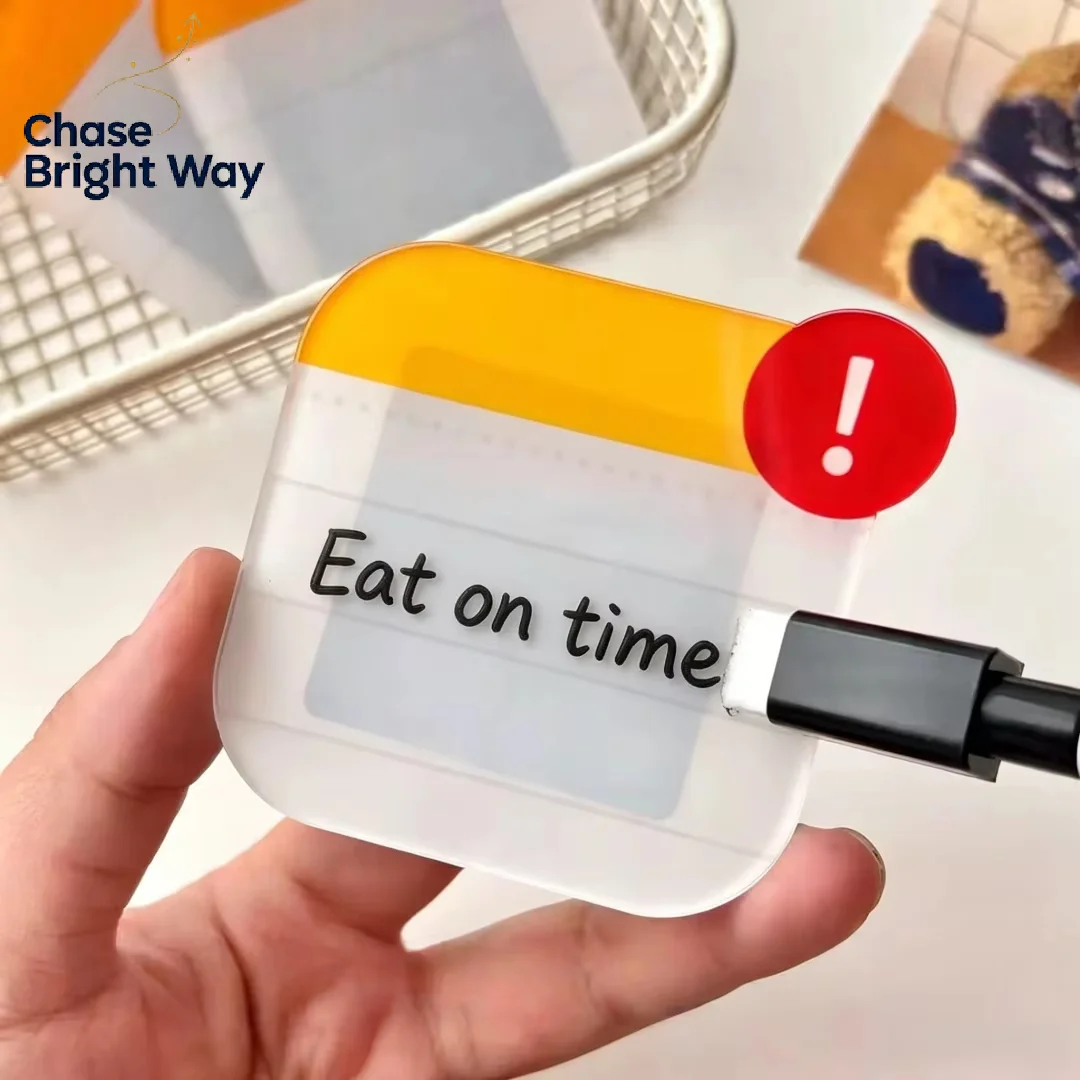 Reusable Dry Erase Refrigerator Memo Magnet Exclamation Mark Shape Acrylic Message Board for Kitchen Grocery Note