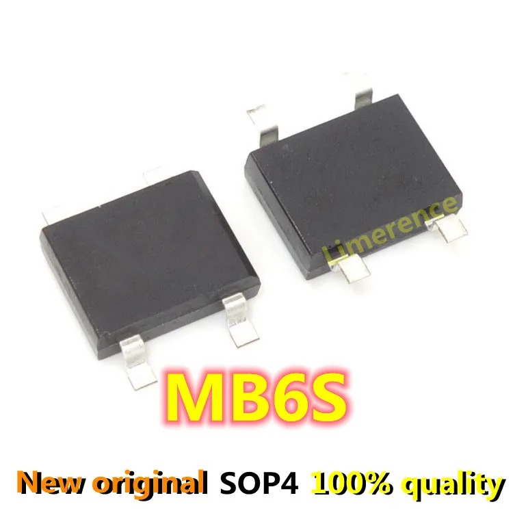 100PCS MB6S MB6 SOP-4 600V/0.5A-
