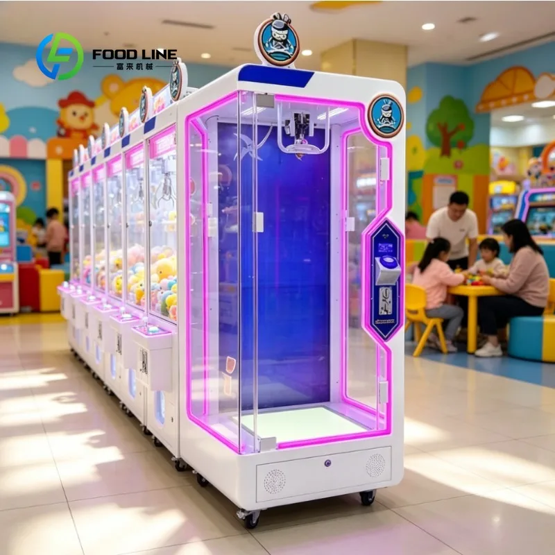 Custom Coin Operated Scissors Cutting Machine, Arcade Gift Prize Vending Doll Claw Crane Game Machine for Amusement Game Center