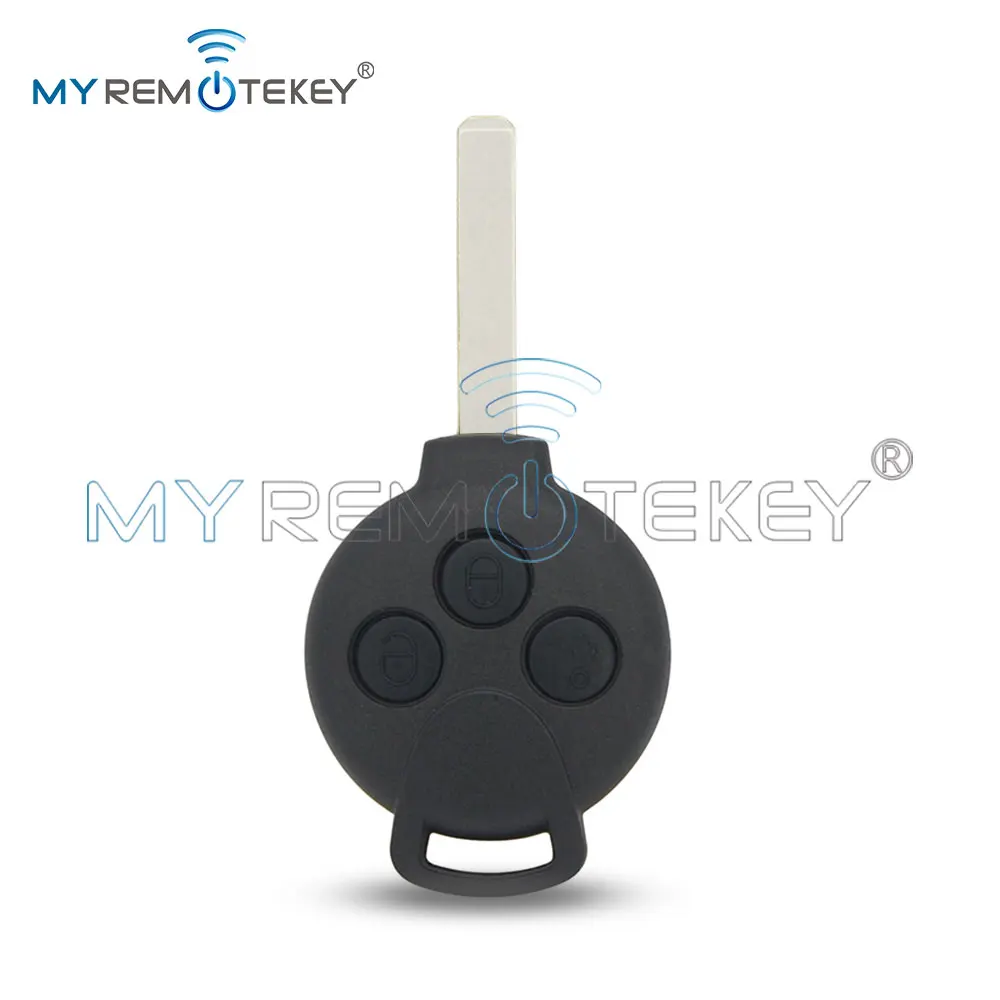 

Корпус дистанционного ключа REMTEKEY для Mercedes Benz Smart Fortwo Forfour City Roadster 2006-2014, 3-кнопочный