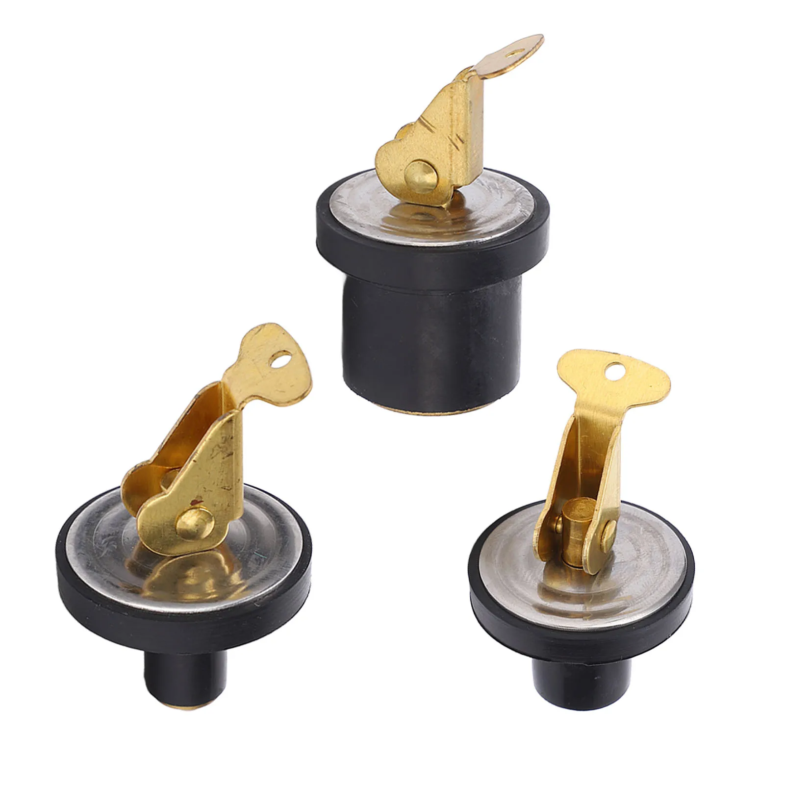 Tapón de drenaje de compresión de 19mm, tapón de drenaje de latón tipo tornillo, sello de goma para barco, yate, accesorios marinos