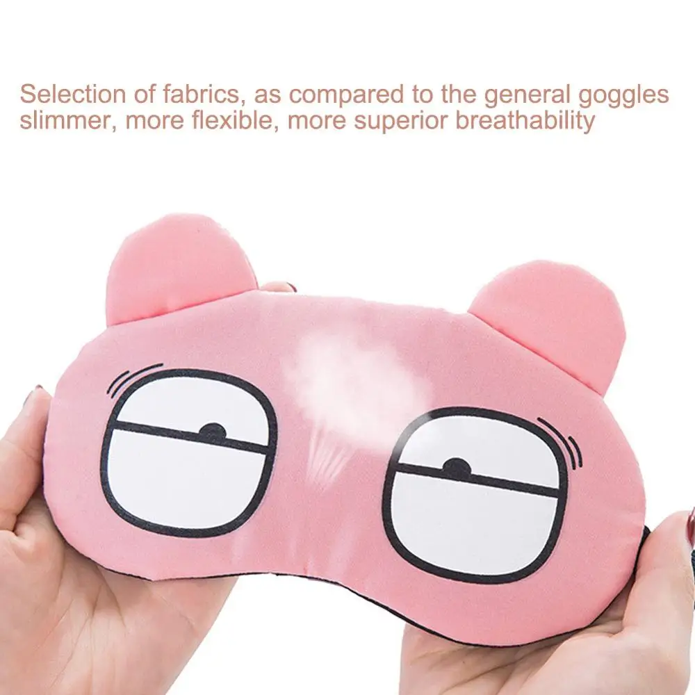 Милая мультяшная забавная портативная забавная выраженная маска для глаз маска для сна повязка на глаза для путешествий расслабляющий пат...