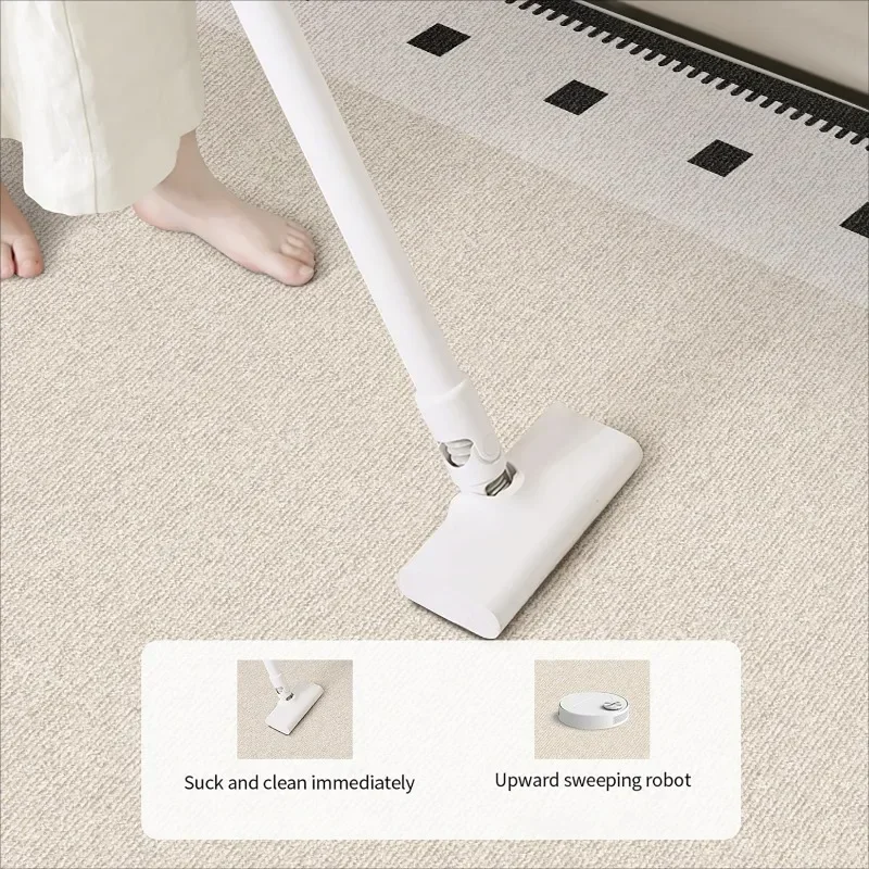 Carpet for Living Room Bedroom Cream Style Solid Color Waterproof Free Care Floor Mat Free Wash Wipeable Sofa Coffee Table Rug 5