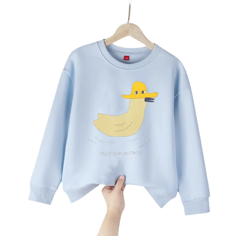 Boys Graphic Sweatshrits 2026 Spring Cotton Tops for Girls Long Sleeve Children Pullovers Cartoon Toddler Outerwear Kids Hoodies