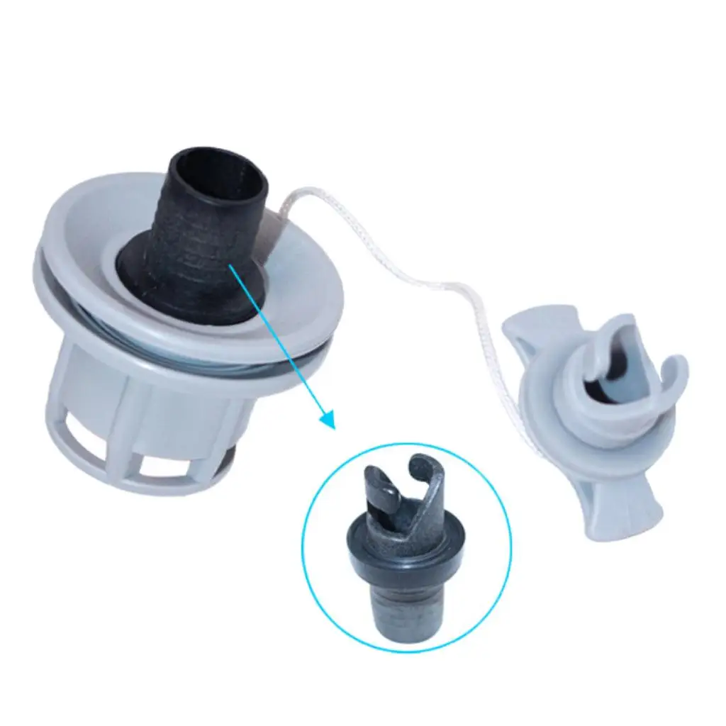 

Kayak Valve Adapter High Strength Plastic Marine Canoe Raft Pump Hose Inflatable Boat Air Connector for Towable Tubes Boating