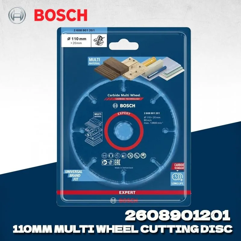 BOSCH 2608901201   Disque de coupe multi-roues en carbure EXPERT, 110x20mm, pour coupe-marbre, accessoires pour outils électriques Bosch
