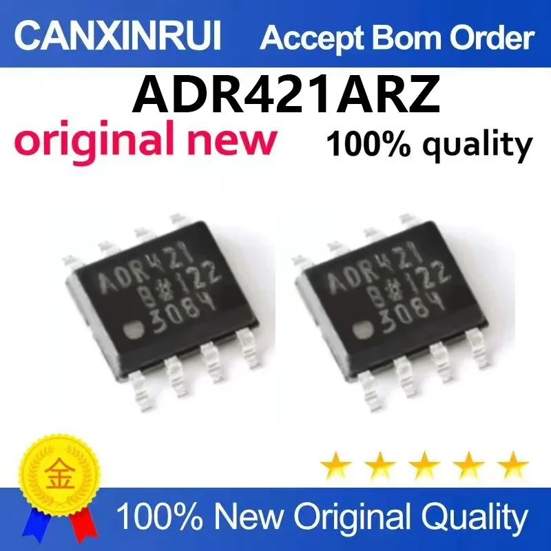 （5pcs-10pcs）Original genuine ADR421ARZ silk screen ADR421 voltage reference chip packaging SOP8
