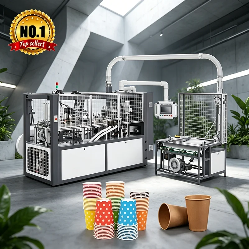 High Speed Intelligent Paper Cup Forming Machine for 3oz to 22oz with Quick Mold Change and Auto Lubrication