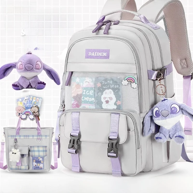 

Новый легкий модный водонепроницаемый школьный рюкзак 2026 года для девочек младших и старших классов, а также учащихся начальной школы