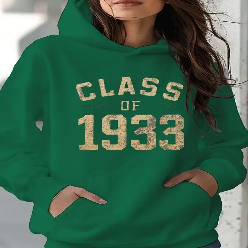 

Winter Fall Sweatshirt Women Clothes Plus Size Female Oversize Class Of 1983 Round Neck Comfortable Trendy Street Style Comfort