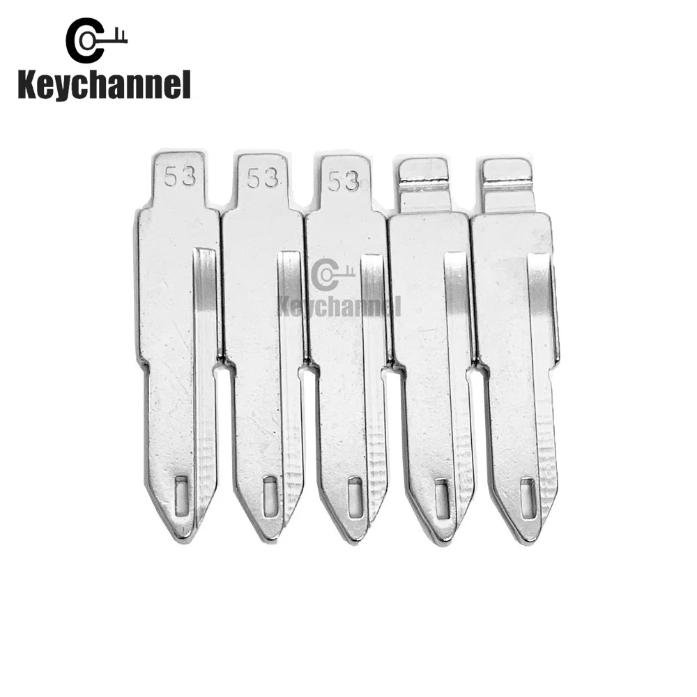 Keychanel 10pcs  NE72 #53 KD Car Key Blade  For KD KEYDIY Xhorse Remote For Renault Peugeot 206 207 Citroen C2 NO.53 Flip Key