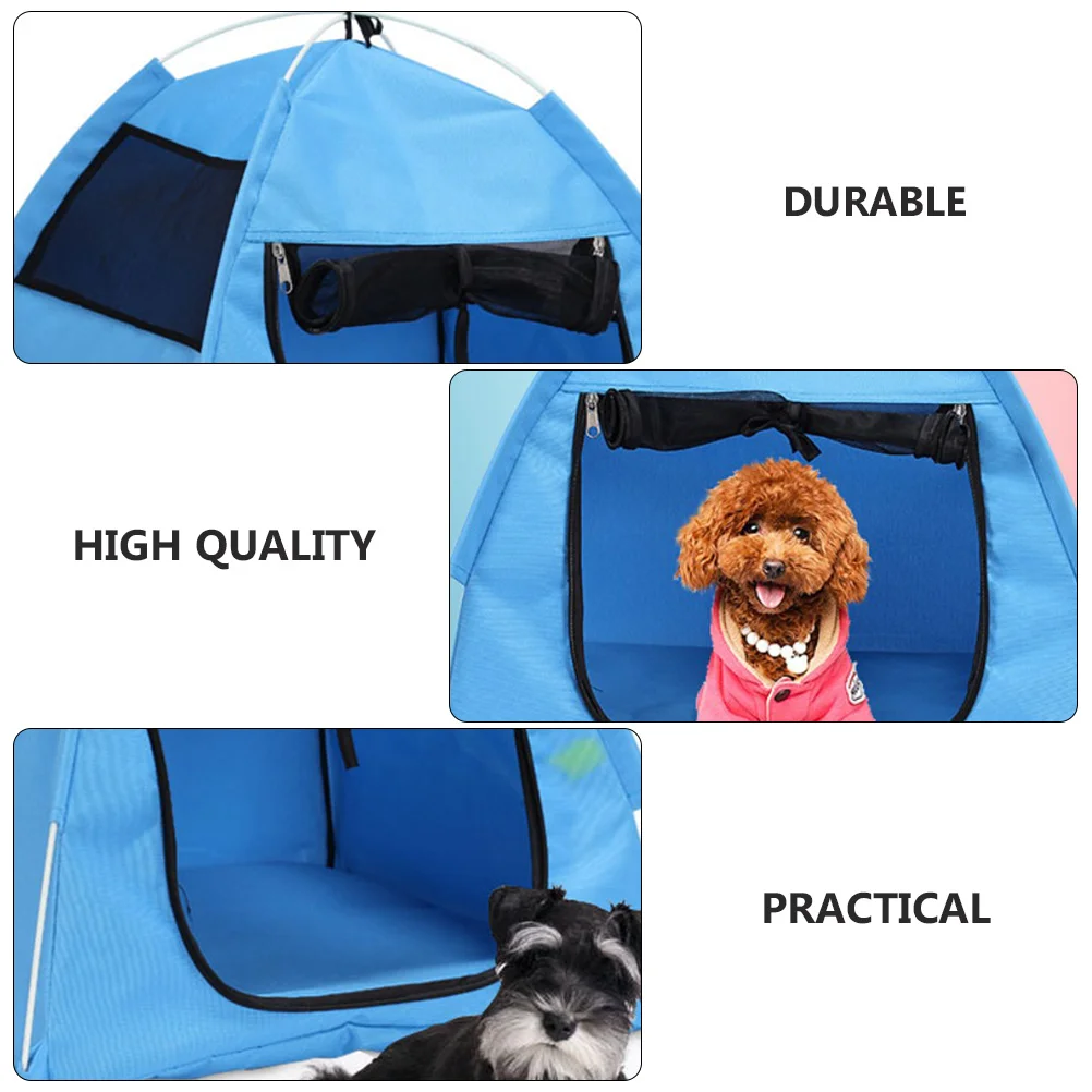 

Pet Mosquito Tent Teepee Dog Nest Outdoor Folding House Fabric Supply Shelter Playhouse