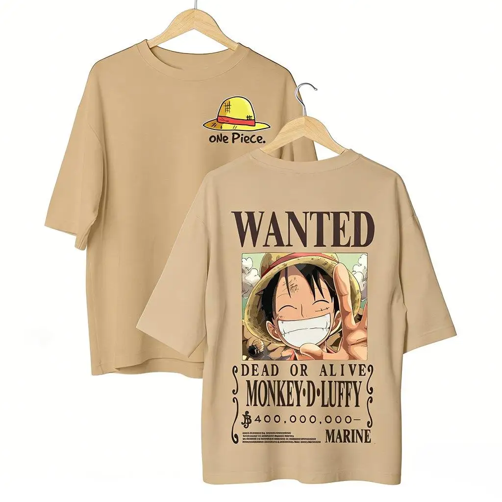 Een Stuk Anime Luffy Gezocht Grafische T-shirt Mannen Vrouwen Casual Korte Mouw Tee Zomer 2026 Streetwear Harajuku Kawaii Cosplay