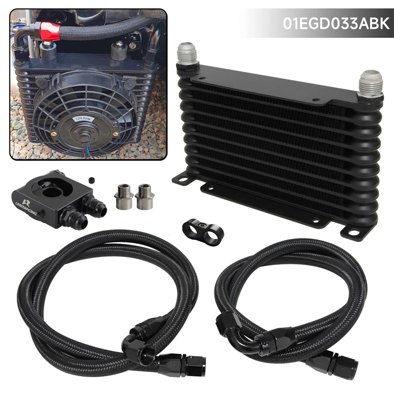 Oil Cooler Kit Universal 32mm 10 Row/ 13 Row / 15 Row AN10 7/8