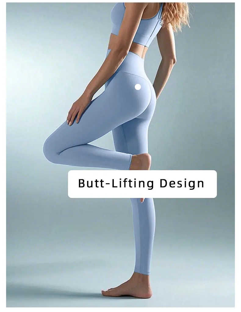 Sommerschlussverkauf, hohe Taille, Yogahose – schnell trocknende 4-Wege-Stretch-Leggings für Laufen, Radfahren, Fitnessstudio – Detail 5