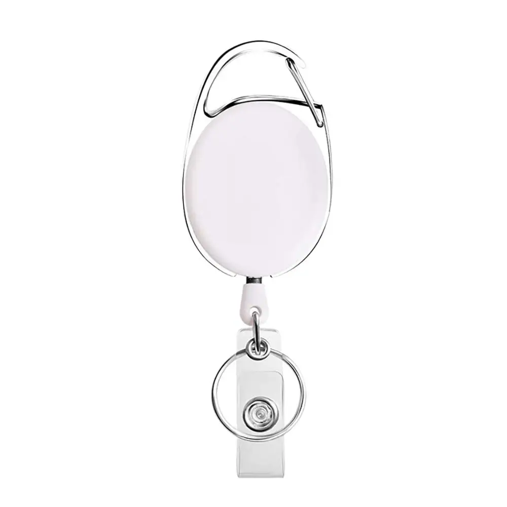 Credit Card Cover Retractable Retractable Badge Holder Oval Multiple Colors Badge Reel Clip Badge Clip Identity Tag