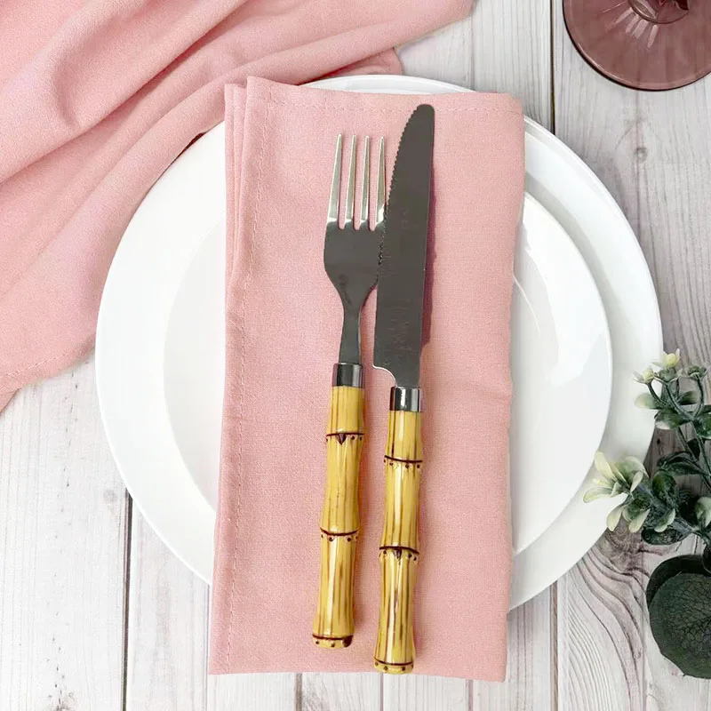 

6pcs Cotton Cloth Napkins Summer Dinner Table Napkins Cloth Washable 16"×16"For Wedding Baby Bridal Shower Birthday Garden Party