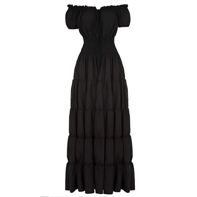Vestido renacentista de la Edad Media para mujer, disfraz de escenario para Halloween, juego de rol, Ropa Retro