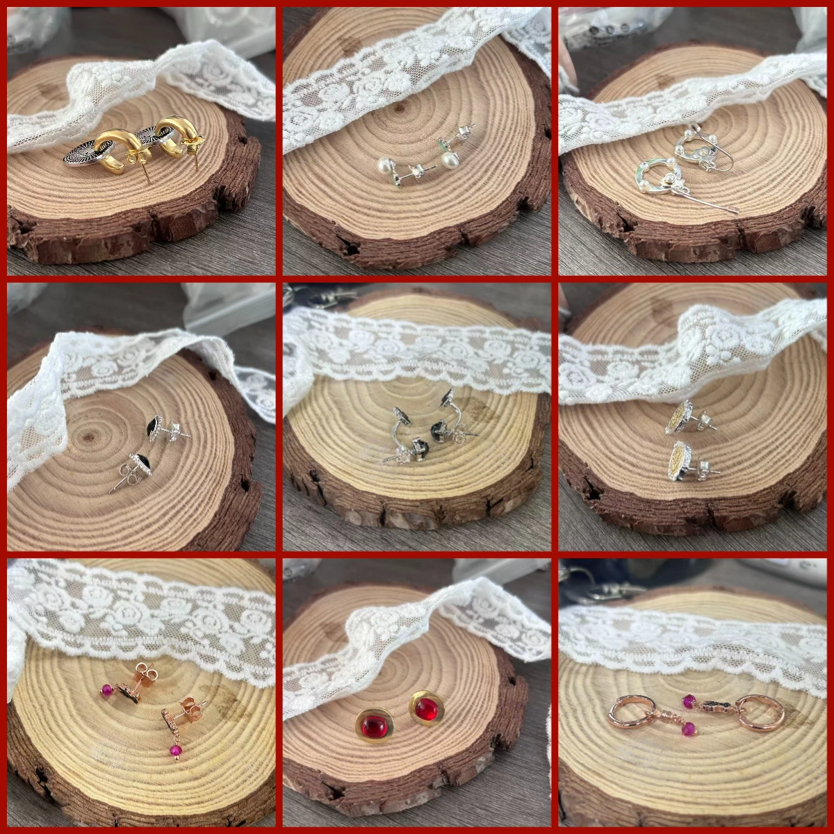 4. Pendientes de plata de ley S925 con piedras preciosas de colores, elegantes, múltiples estilos, lindos y populares, joyería para mujer de estilo español