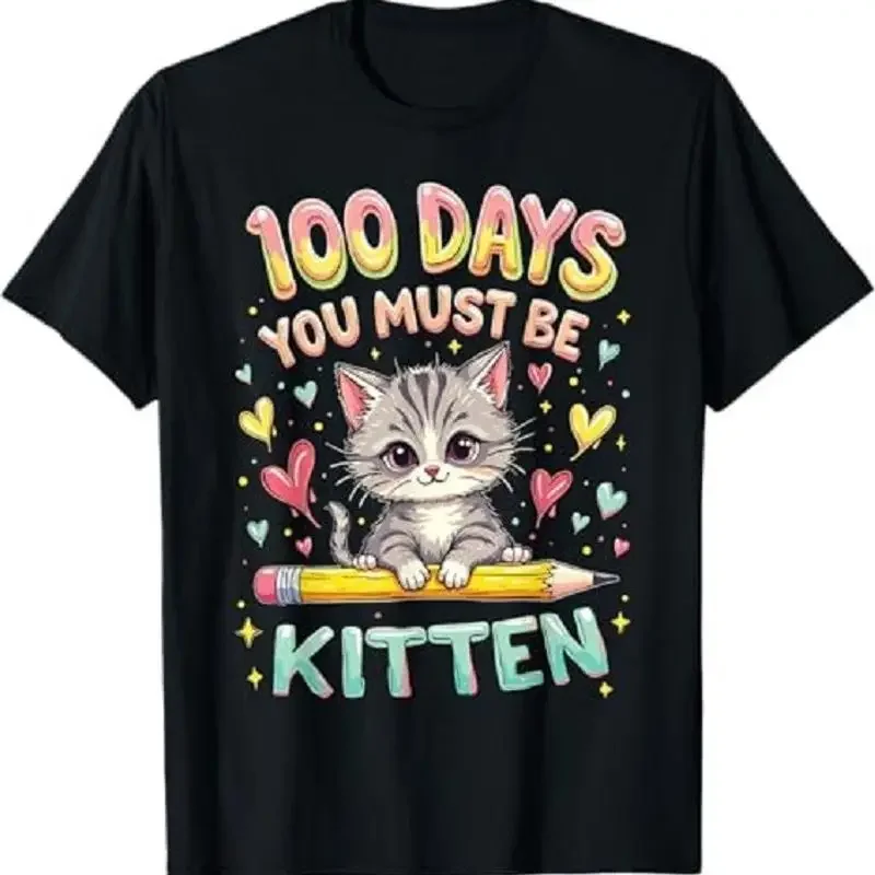 100 Days of School You Must Be Kitten Approved T Shirt