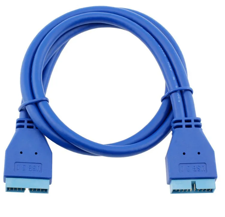 Extensión USB de 5Gbps para placa base, extensor de Cable de 20 pines hembra a USB 3,0, macho de 20 pines, 0,2 m, 0,5 m
