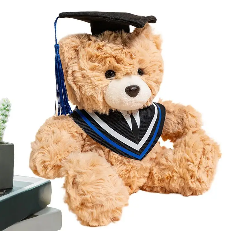 

Graduation Bear Animal Decoration Stuffed Plush Decoration With Hat For High School College Boys Girls Friends Celebration