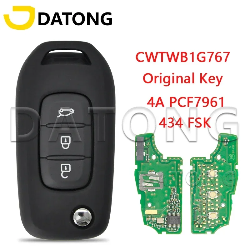 

Datong Wrold Car Remote Key For Renault Kadjar Captur Megane 3 Symbol 2013-2017 CWTWB1G767 434 FSK 4A PCF7961 Original Smart