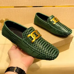 YRZL Loafers Men Casual Shoes Handmade Lazy Shoes Men Loafers Moccasins Breathable Slip on Big Size 48 Driving Loafers for Men