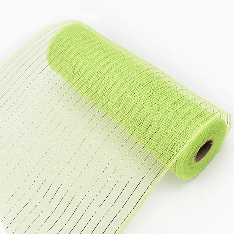 26 cmx10yards colore della caramella Poly Mesh Ribbon Tulle Roll tessuto fai da te ghirlanda di pasqua che fa materiale artigianato regalo materiale