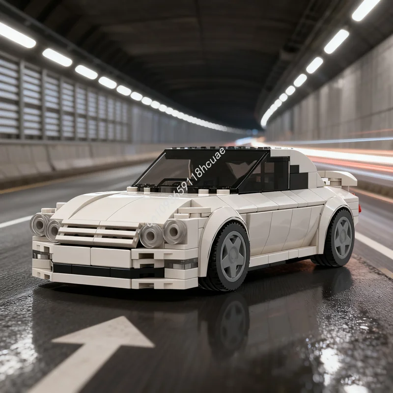 

324 шт. MOC Forded Falcon AU City Champions, модель строительных блоков, сборка, креативный рождественский подарок, кирпичная игрушка для детей