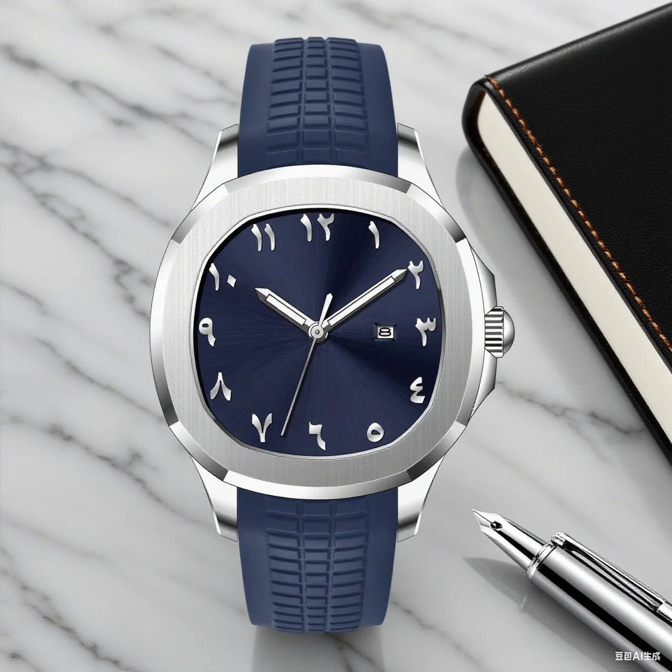 Luxury Men Quartz Watch Arabic Numerals Sports Brand Fashion Silicone Wristwatch Creative Gift Casual Simpple Fashion Watch