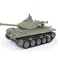 HENG LONG 1/16 7.0 2.4Ghz Recoil Telescopic Plastic Walker Bulldog RTR RC Tank 3839 Barrel Smoke BB Shooting Infrared TH20335