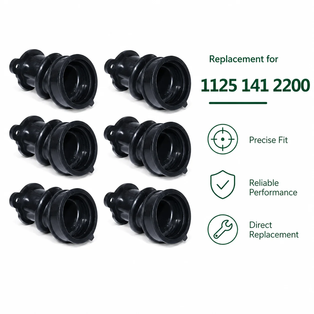 Intake Manifold Rubber Boot Kit 1125 141 2200 for Stihl 036 036Pro 034 MS360 MS360Pro 034Super Chainsaw Saw Parts Accessories